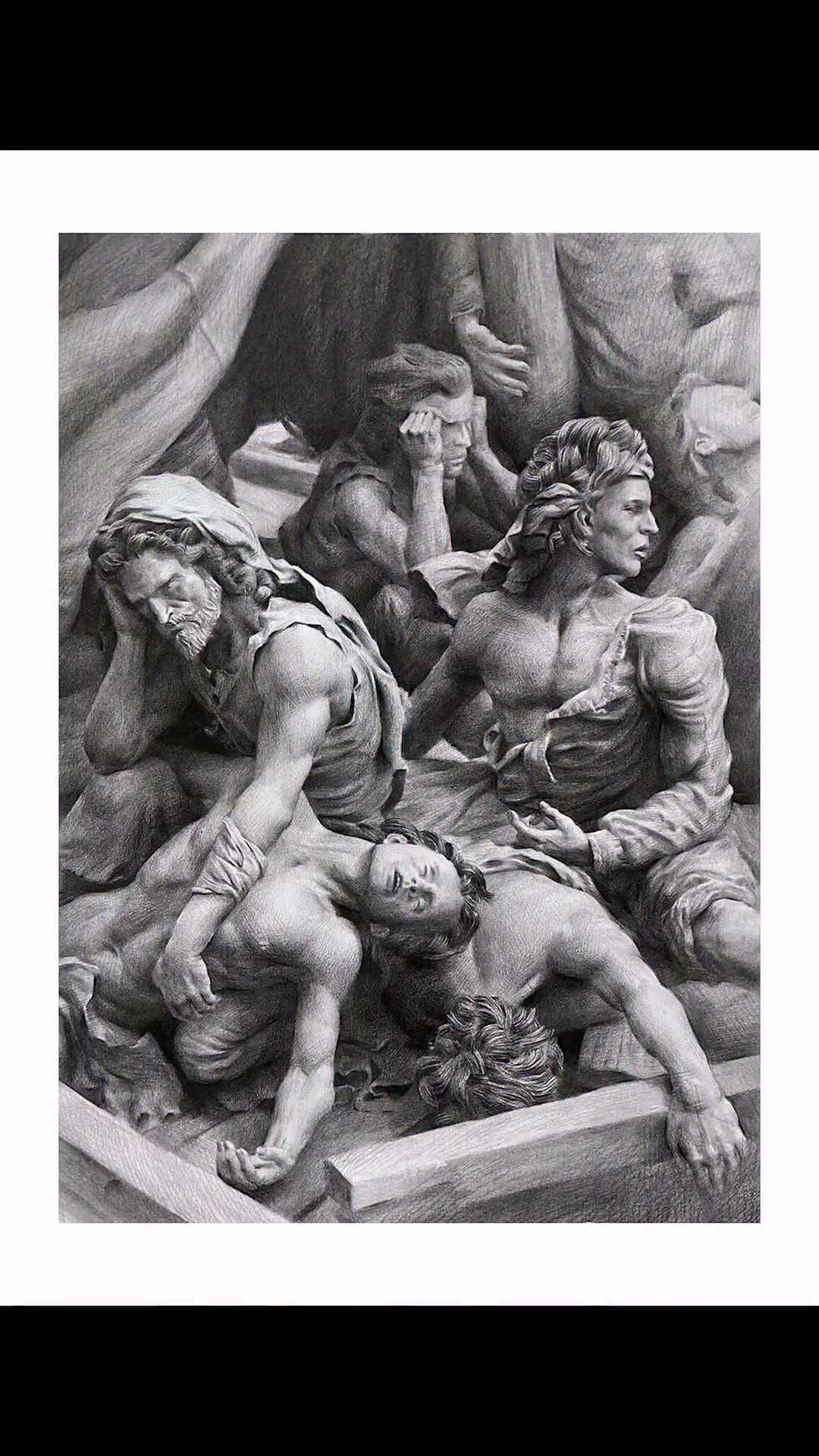 當素描遇上人體，會是怎樣的畫面