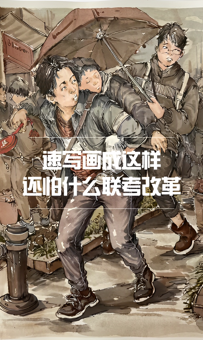 速寫(xiě)畫(huà)成這樣，還怕什么聯(lián)考改革？